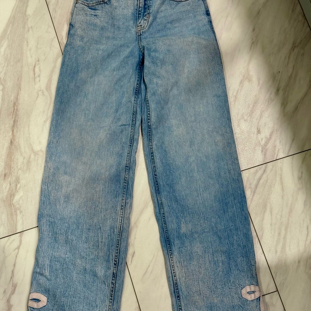 Abercrombie Kids Light Blue High-Rise Jeans